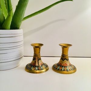 Vintage Brass Candle Sticks